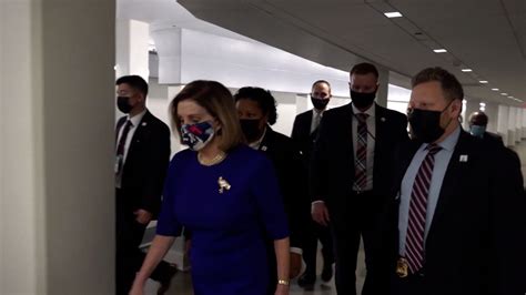 New video shows Pelosi evacuating Capitol on January 6 .